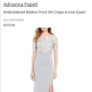 Adrianna Papell Mother of the Bride Dress